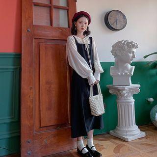 Plain Jumper Dress With Sash