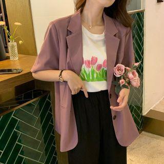 Twins Button Loose-fit Blazer