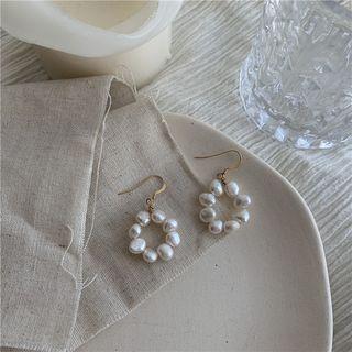 14k Gold-plated Pearl Wreath Earrings