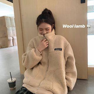 Fleece Zip Jacket Milky Tea - One Size