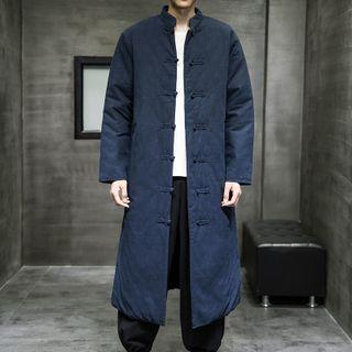 Frog-buttoned Long Coat