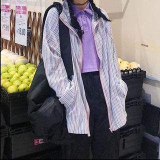 Striped Zip Jacket Stripes - One Size