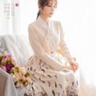 Long-sleeve Midi Skirt Modern Hanbok Set