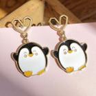Alloy Penguin Dangle Earring 1 Pair - White - One Size