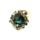 Faux-emerald Cocktail Ring Green - One Size