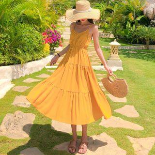 Ruffled Tiered Maxi Sundress