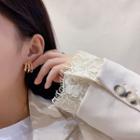 Triple Hoop Earing 1 Pair - E2479 - Gold - One Size