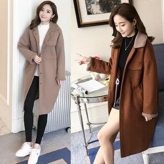 Fleece-lined Loose-fit Coat