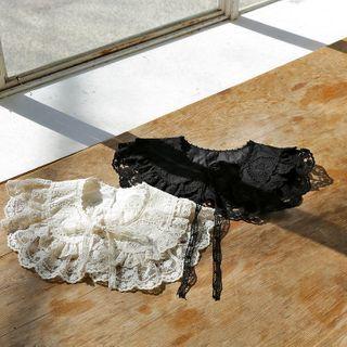 Tie-front Lace Capelet