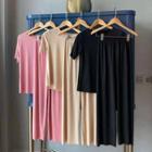 Loungewear Set: Set: Short-sleeve T-shirt + Pants