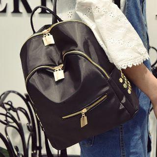 Zipper Nylon Backpack