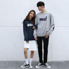 Couple Matching Lettering Sweatshirt / Hoodie / Straight Leg Pants