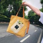 Canvas Bag Accent Tote Bag With Shoulder Strap
