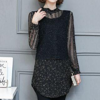 Patterned Long Blouse