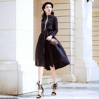 Long Sleeve Zipper Princess Dress