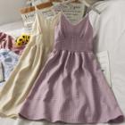 Sleeveless Checker Midi Dress In 5 Colors