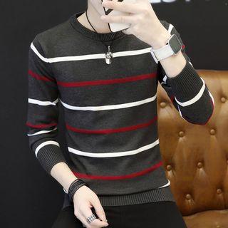 Stripe Long-sleeve Knit Sweater