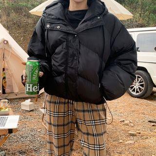 Hooded Dip-back Puffer Jacket
