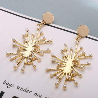 Faux Pearl Alloy Dangle Earring As Shown In Figure - One Size