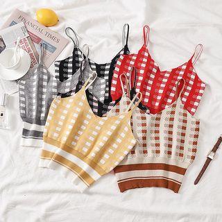 Spaghetti Strap Cropped Tank Top