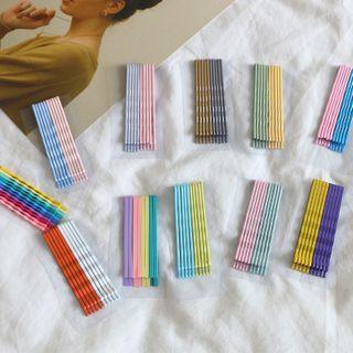 Set Of 8: Plain Hair Clip
