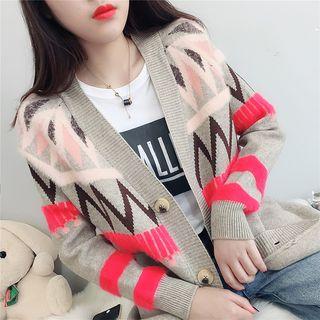 Geo Print Cardigan