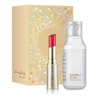 Su:m37 - Dear Flora Enriched Lip Creamer 2018 Holiday Edition #02 Special Set 2pcs 2pcs