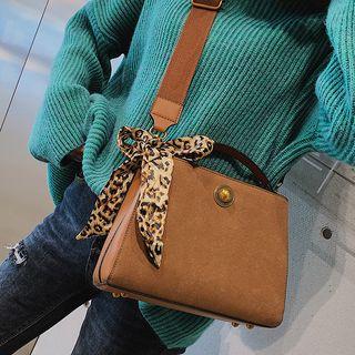 Animal Print Ribbon Crossbody Bag