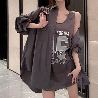 Cargo Shirt / Lettering Tank Top