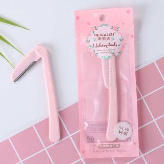 Stainless Steel Foldable Eyebrow Razor As Shown In Figure - One Size