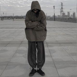 Hooded Pocket Detail Jacket