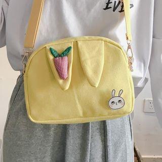 Rabbit & Carrot Canvas Crossbody Bag