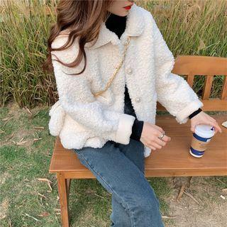 Cropped Jacket Cardigan Top Coat + Bag - One Size