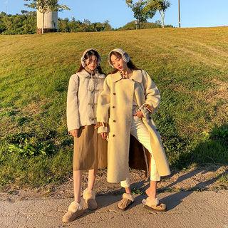 Belted Reversible Faux-shearling Coat