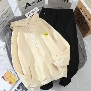 Embroidered Hoodie / Straight-cut Pants