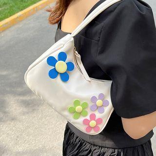 Flower Detail Hobo Bag