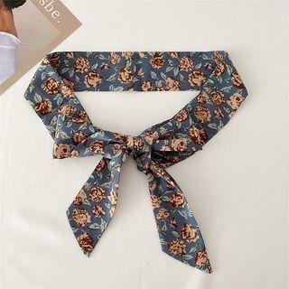 Floral Print Scarf Belt