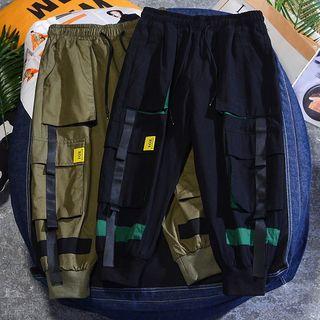 Strappy Cropped Harem Cargo Pants