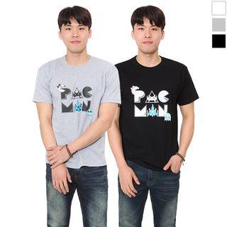 Plus Size Pac Man Printed T-shirt