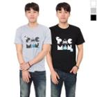 Plus Size Pac Man Printed T-shirt