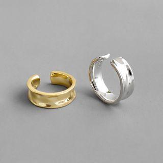Irregular 925 Sterling Silver Cuff Earring
