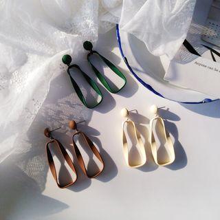 Twisted Alloy Hoop Dangle Earring