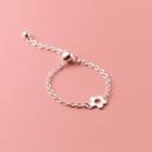 Flower Sterling Silver Bracelet 1 Pc - S925silver - One Size