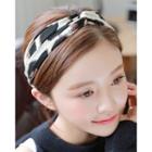 Leopard Knotted Fabric Hair Band