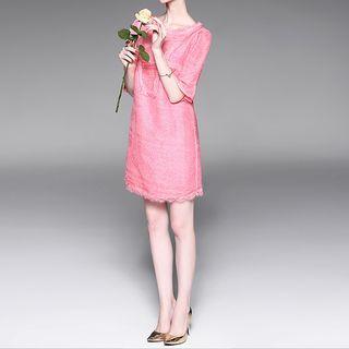 Bell-sleeve Panel Dress