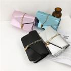 Chain Strap Patent Tasseled Crossbody Bag