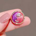 Gradient Planet Brooch Ly2383 - Pink - One Size