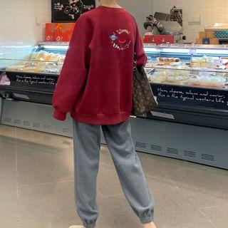 Planet Embroidered Pullover / Harem Pants