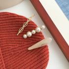 Faux Pearl Hair Clip Set As Shown In Figure - One Size