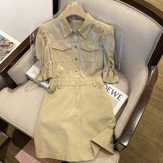 Five-point Sleeve Polo Dress